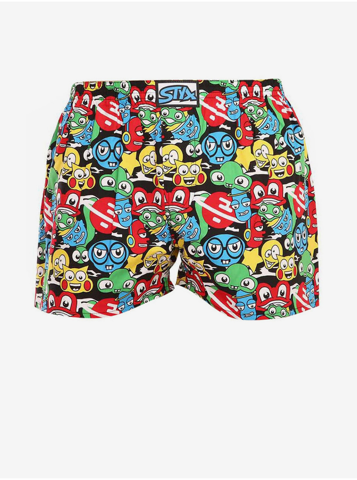 Žlto-čierne pánske vzorované trenky Styx