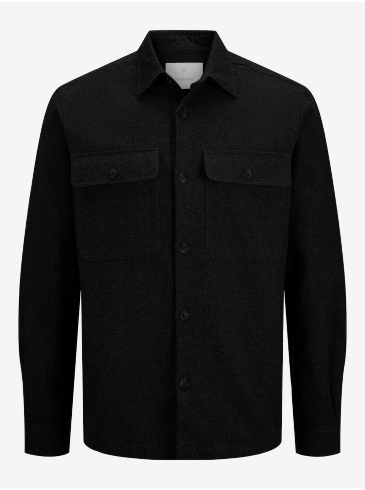 Čierna pánska ľahká košeľová bunda Jack & Jones Raymond