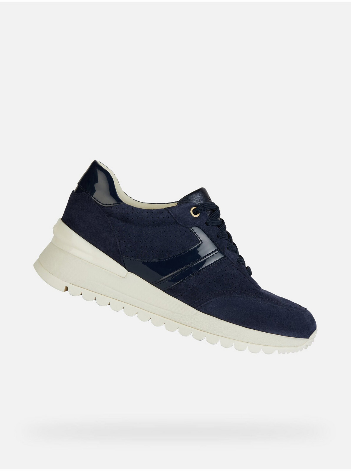 Tmavomodré dámske tenisky Geox Desya