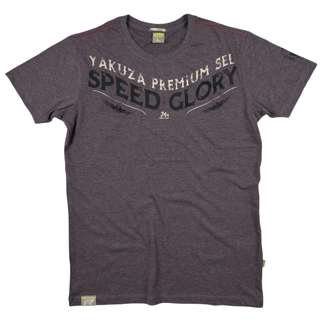 Tričko Yakuza Premium Crooks and Rebels - tmavo červené, XL