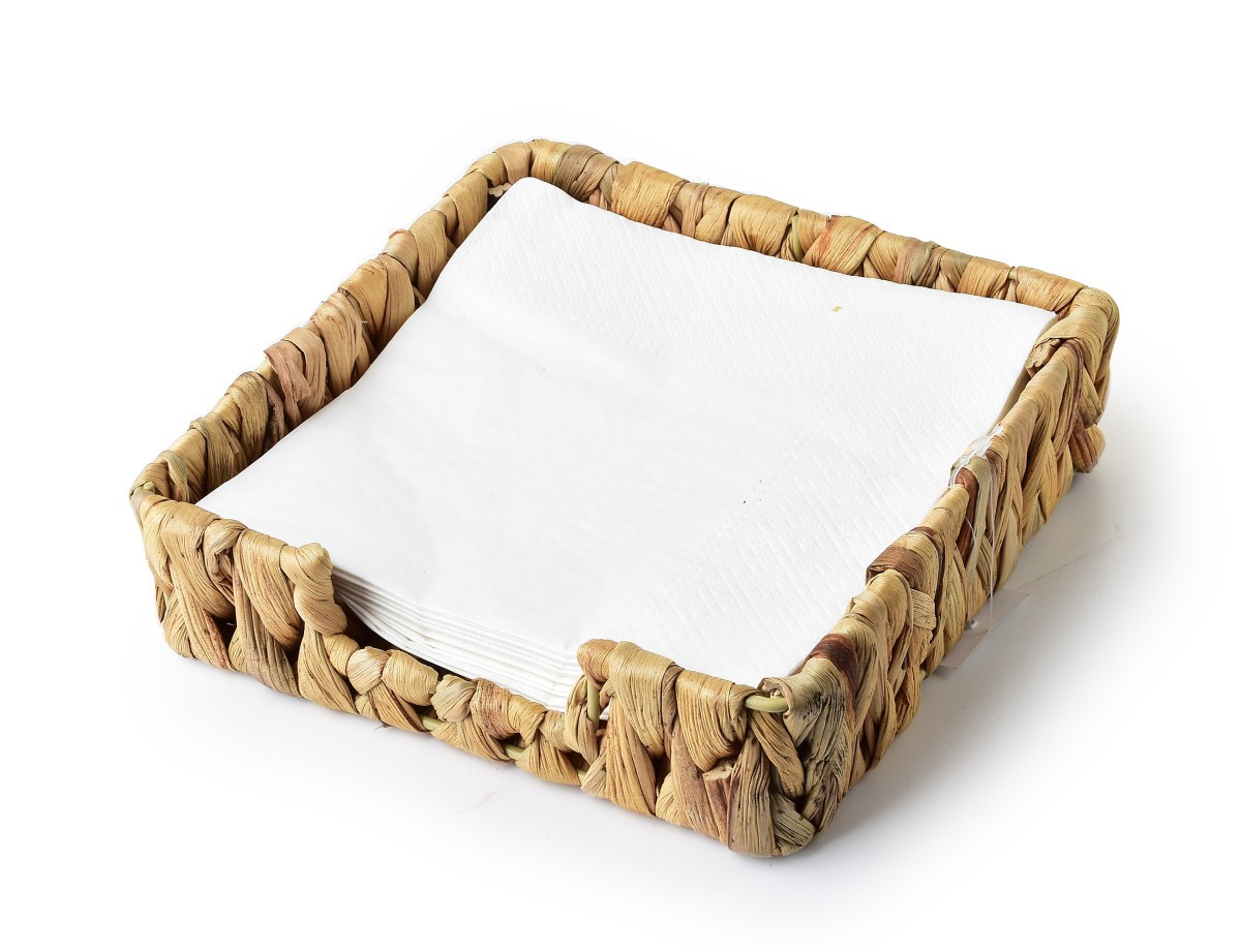 Držák na ubrousky AMPARO 19x19x5 cm vodní hyacint natural