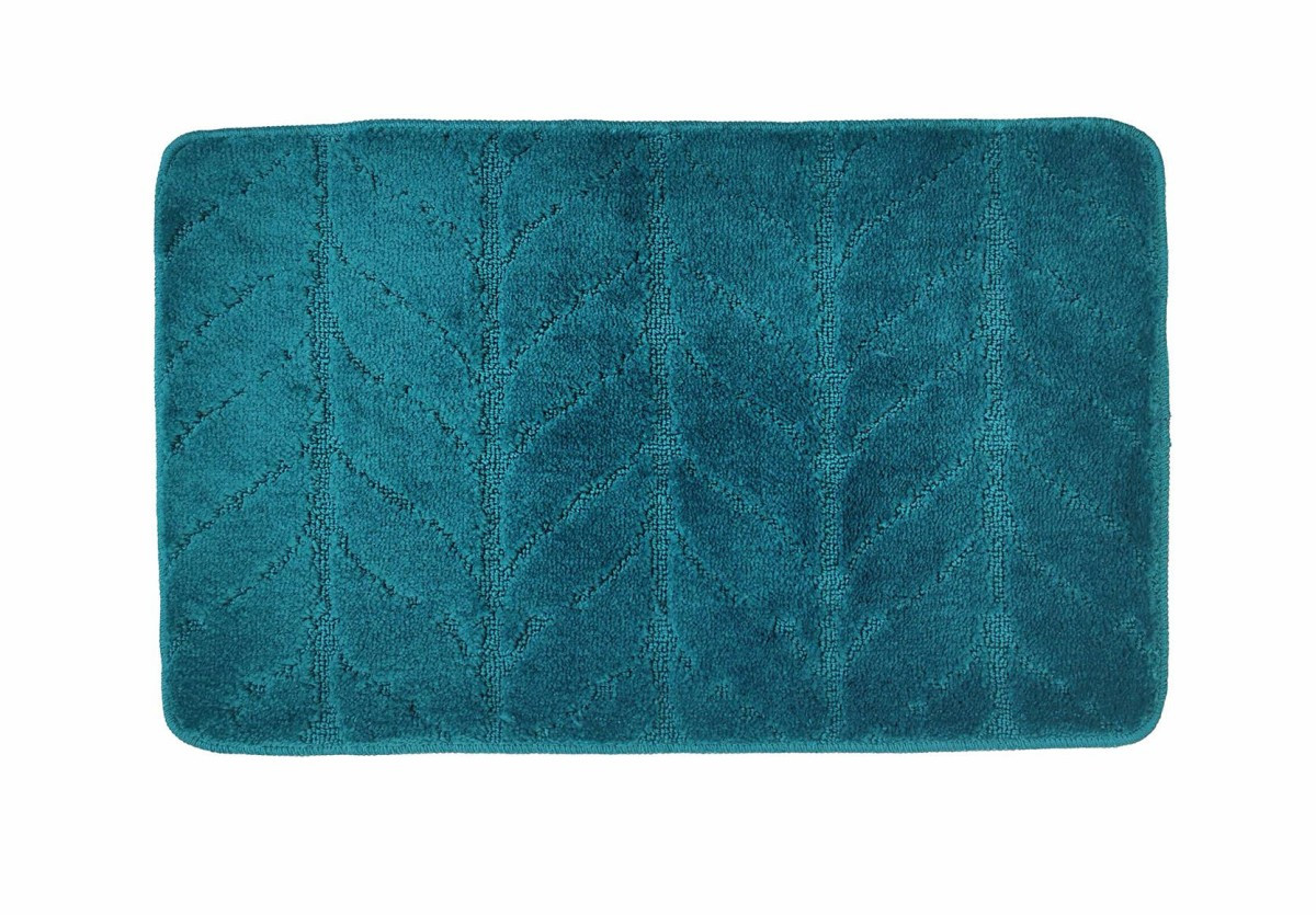 Koupelnový kobereček LEAF 50x80 cm smaragdový