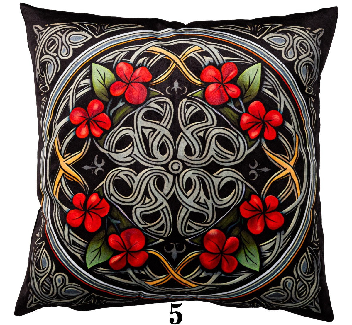 Povlak na polštář DRUK GOTHIC 40x40 cm vícebarevný
