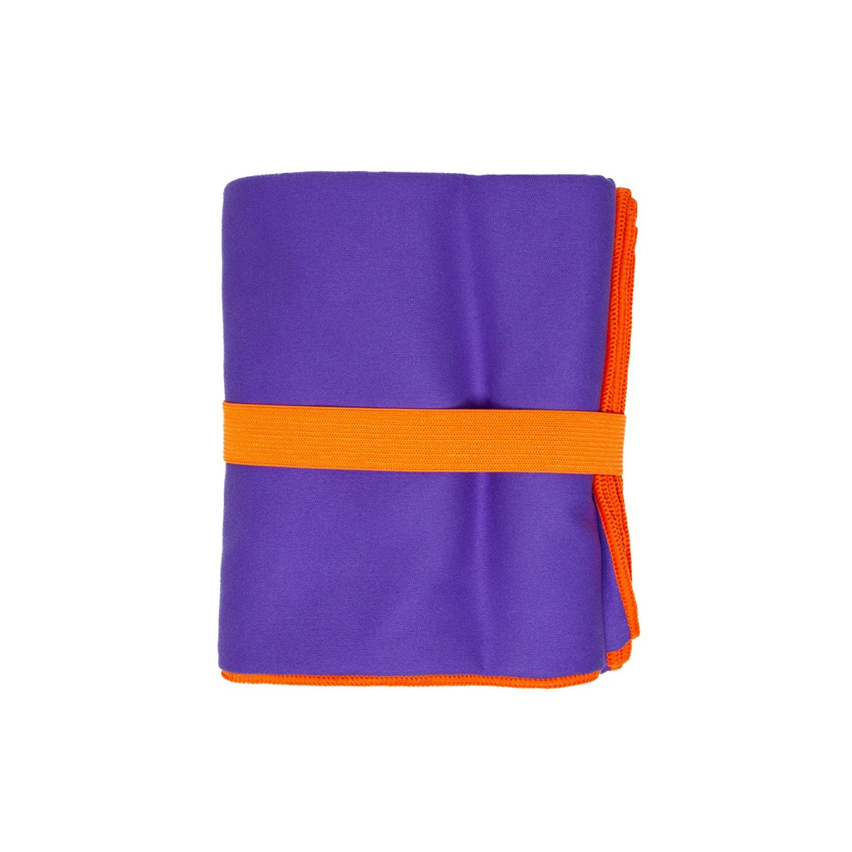 Ručník z mikrovlákna FITNESS 80x130 cm s gumičkou fialový/oranžový