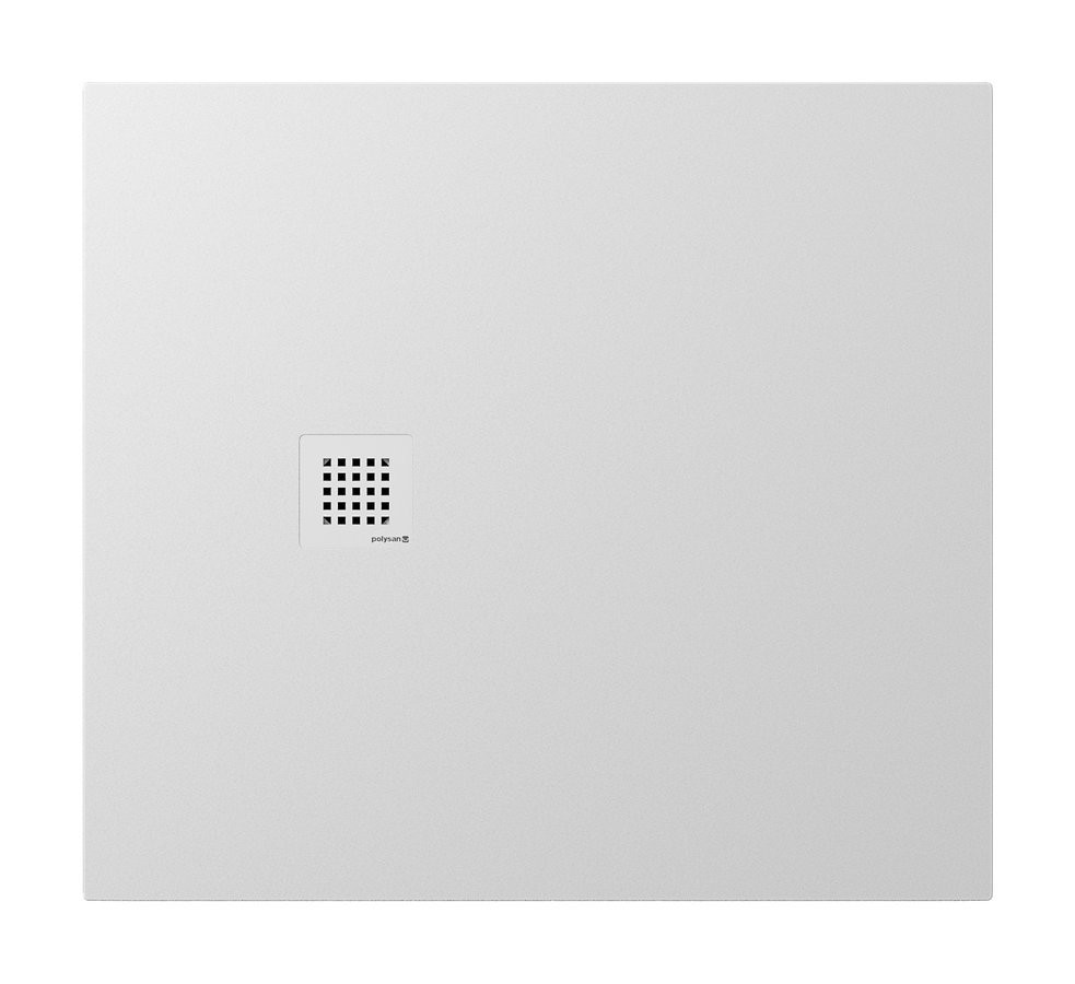 POLYSAN - TRENECA sprchová vanička z liateho mramoru s možnosťou úpravy rozmeru 100x90cm, biela matná 84306.11