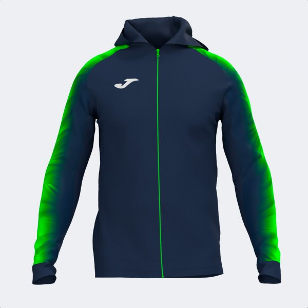 ELITE XI ZIP-UP HOODIE NAVY FLUOR GREEN L