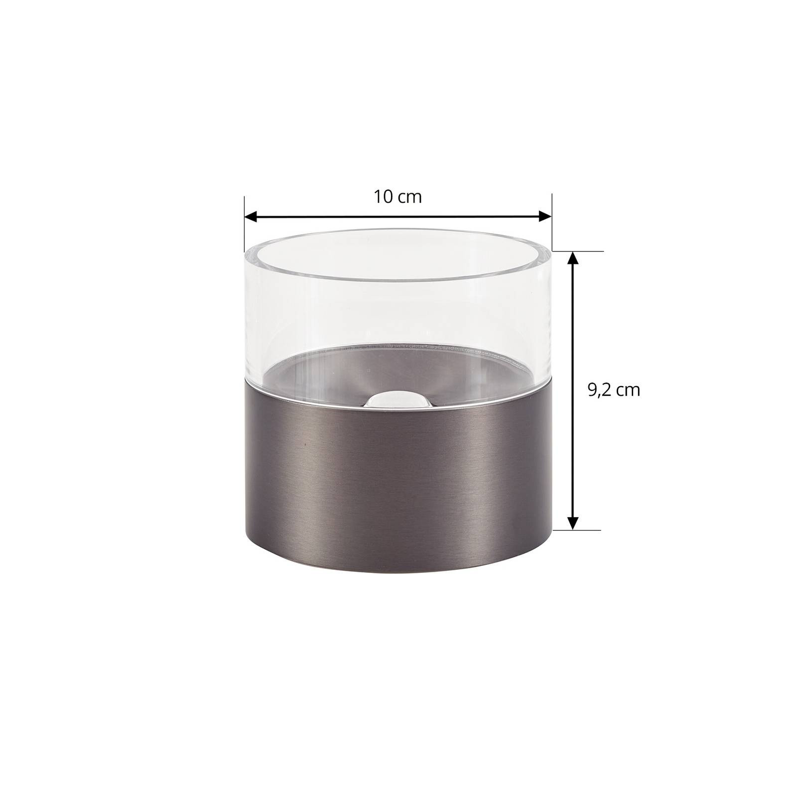Lindby LED stropné svietidlo Dalila, čierne, Ø 10 cm, hliník
