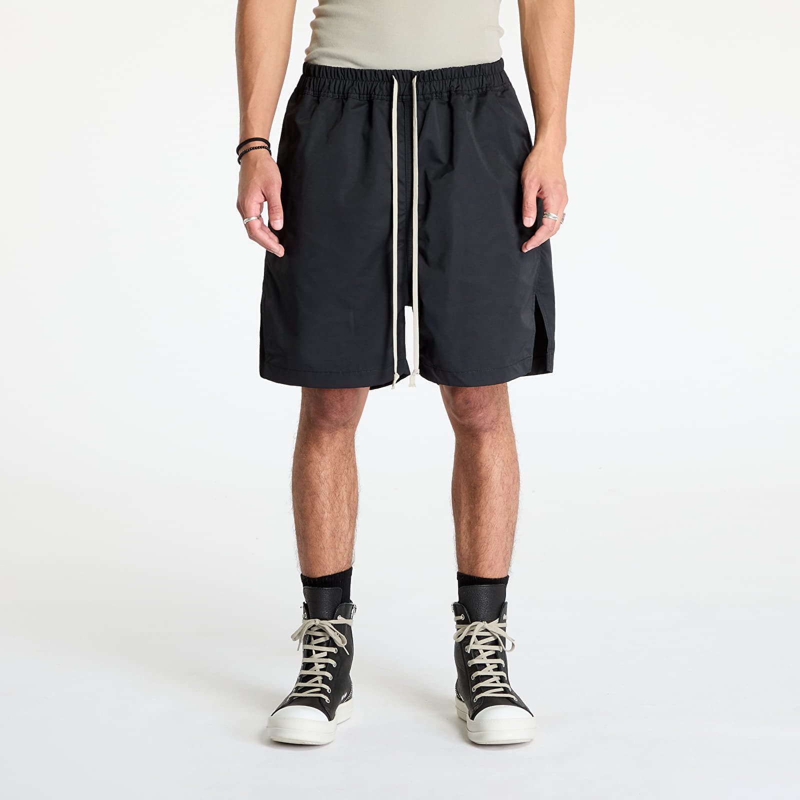 Šortky Rick Owens DRKSHDW Woven Long Boxers Shorts Black M