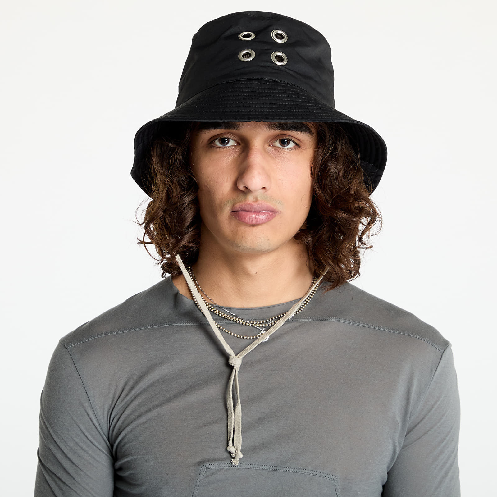 Rick Owens DRKSHDW Woven Padded Gilligan Hat Black L