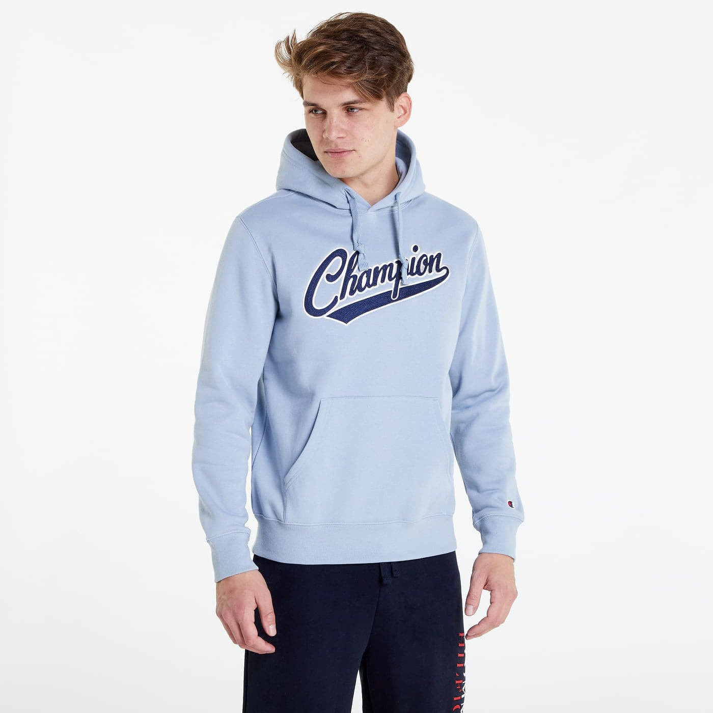 Mikina Champion Hooded Sweatshirt Blue M