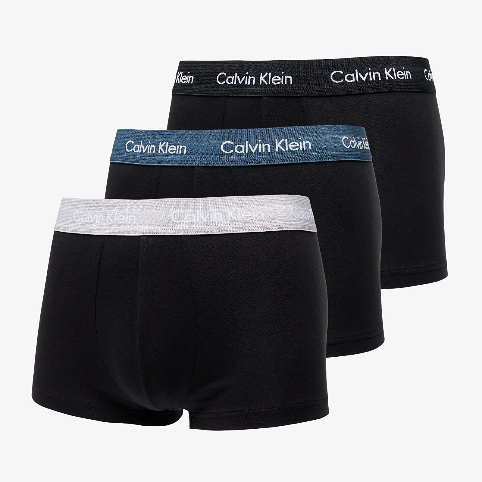Calvin Klein Cotton Stretch Low Rise Trunk 3-Pack Black L