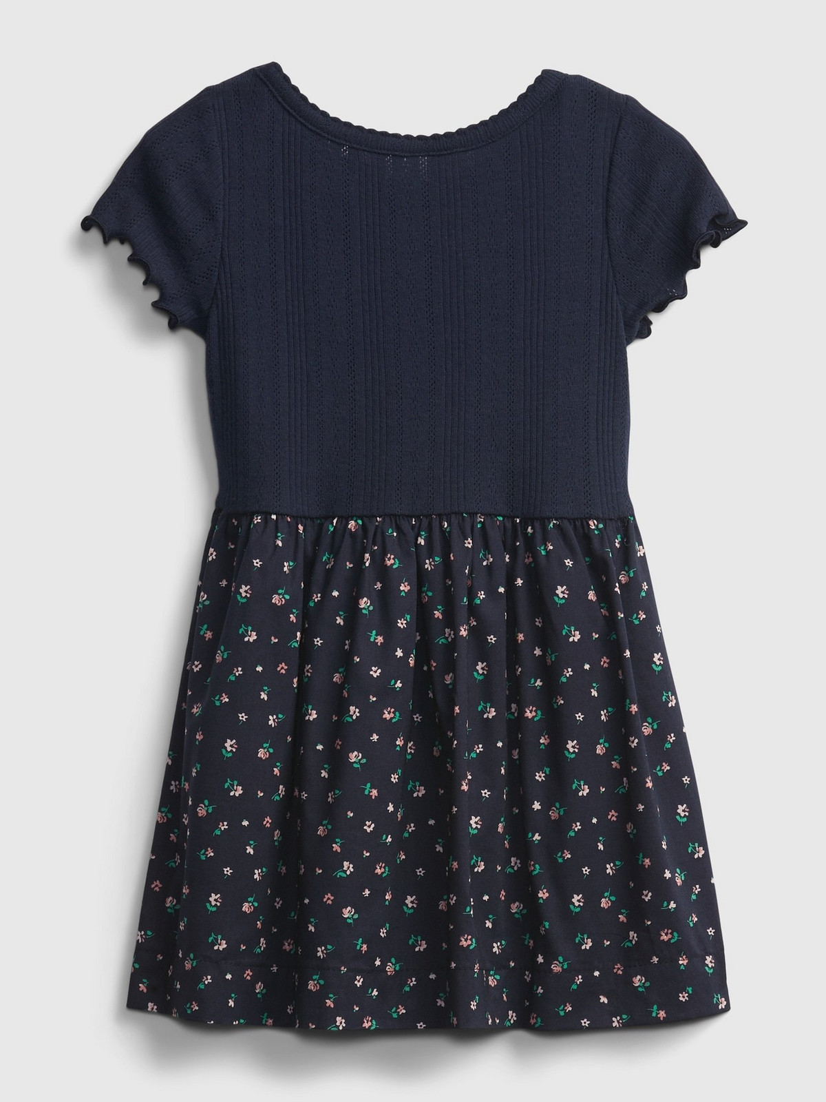 GAP Detské šaty mix-media dress Modrá