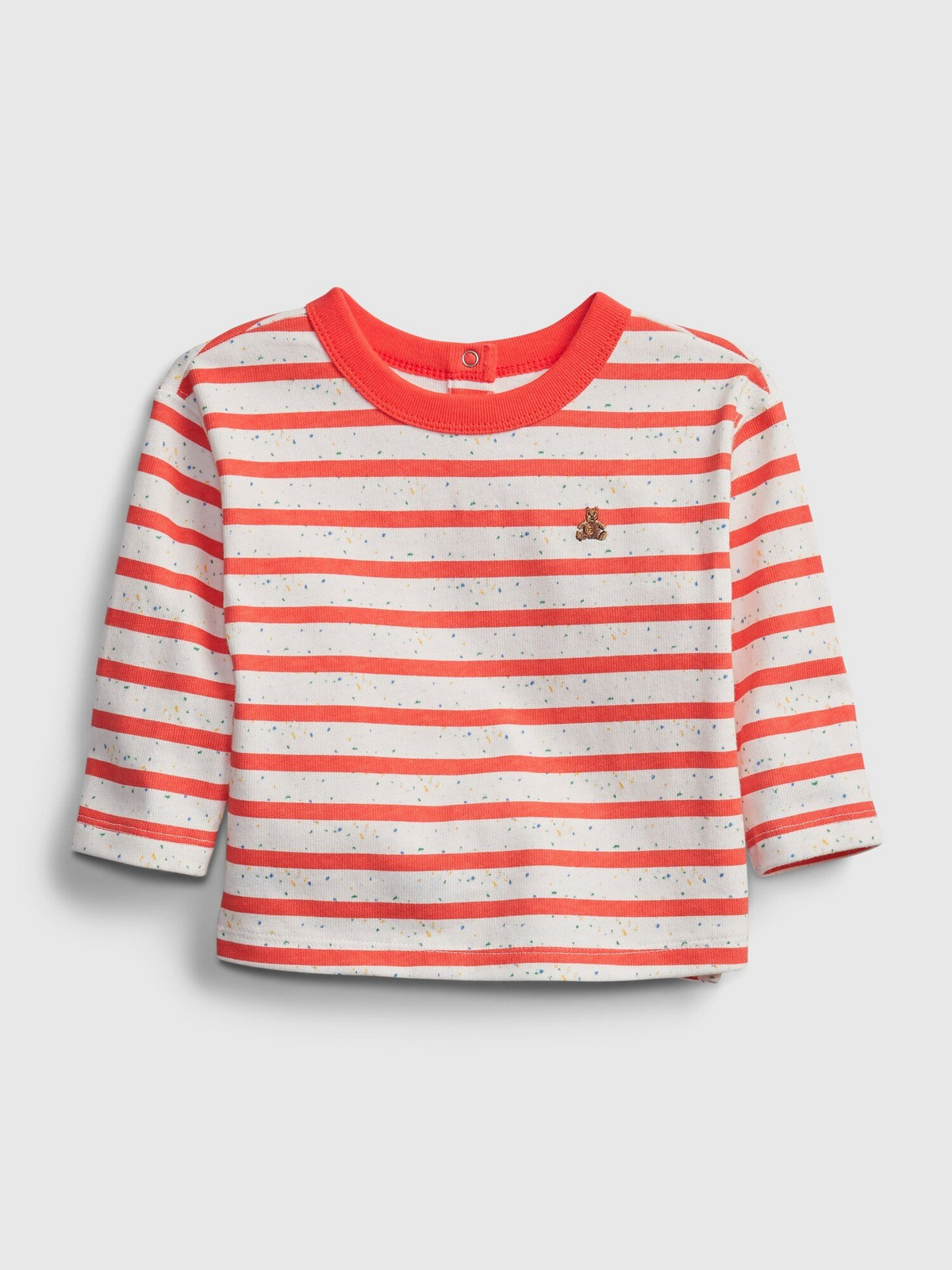 GAP Baby tričko stripe t-shirt Červená