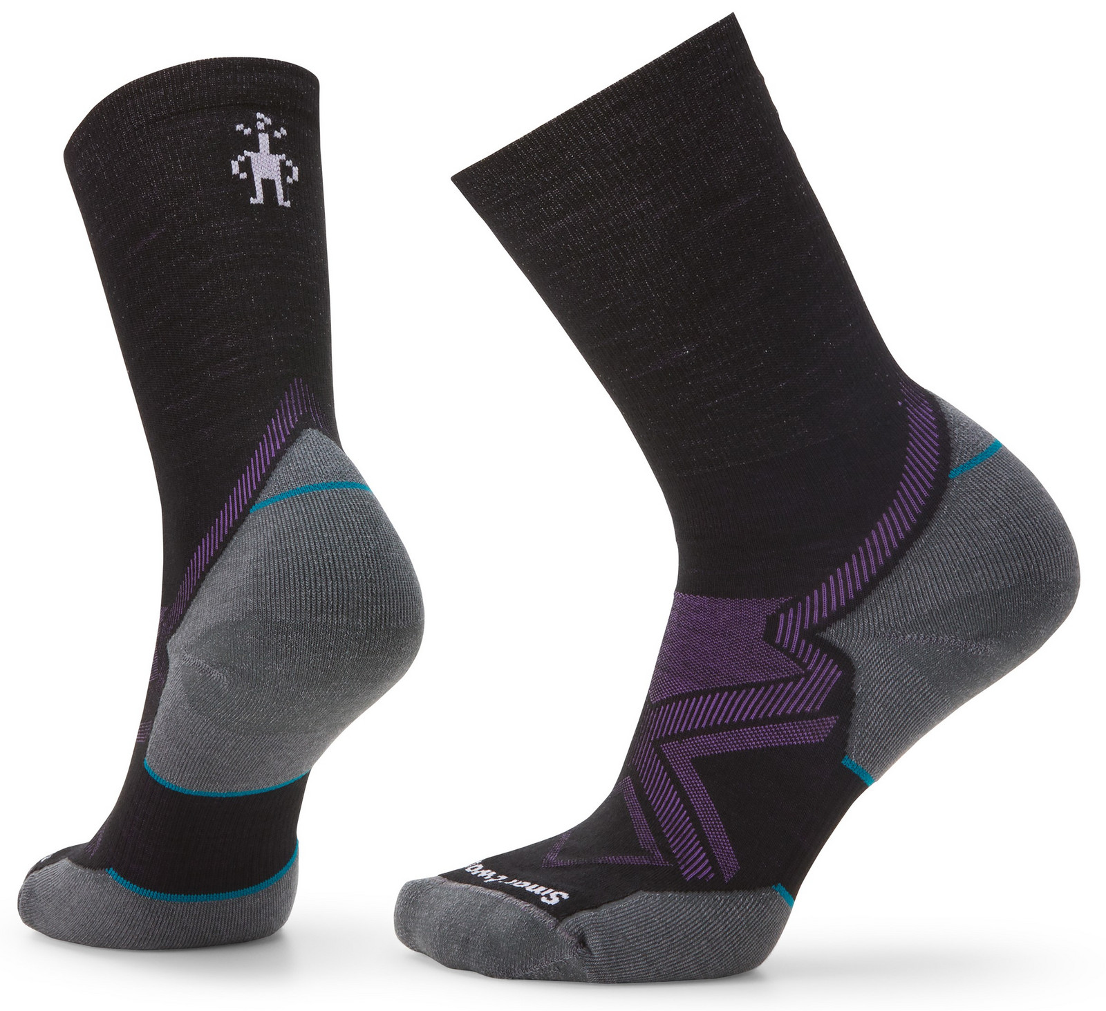 Smartwool W RUN COLD WEATHER TARGETED CUSHION CREW black Veľkosť: L