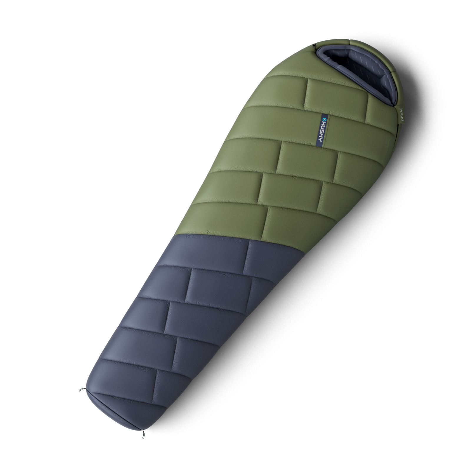 Husky Syntetický zimný spacák Prúd blue/khaki Veľkosť: OneSize