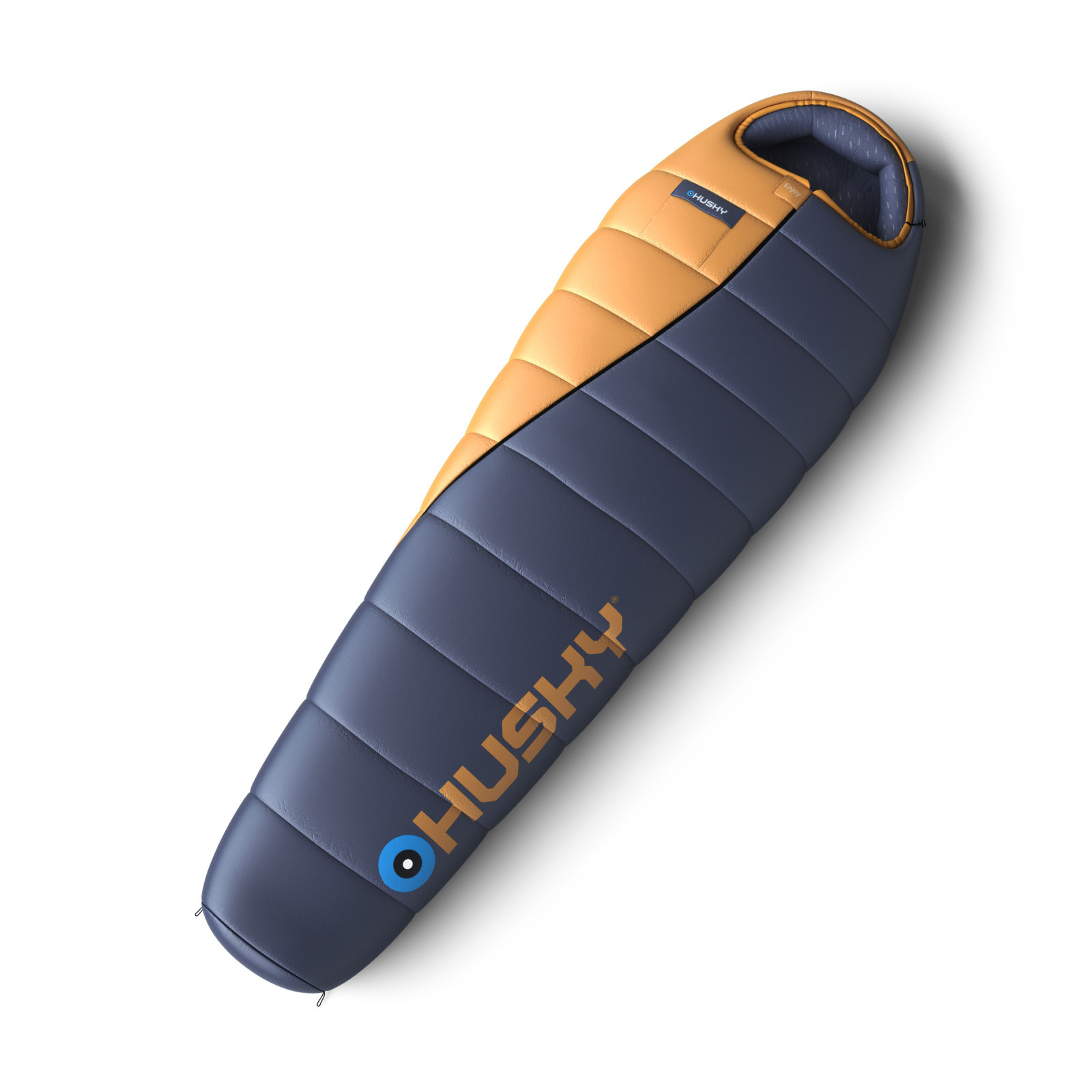 Husky Syntetický zimný spacák Enjoy short blue/orange Veľkosť: OneSize