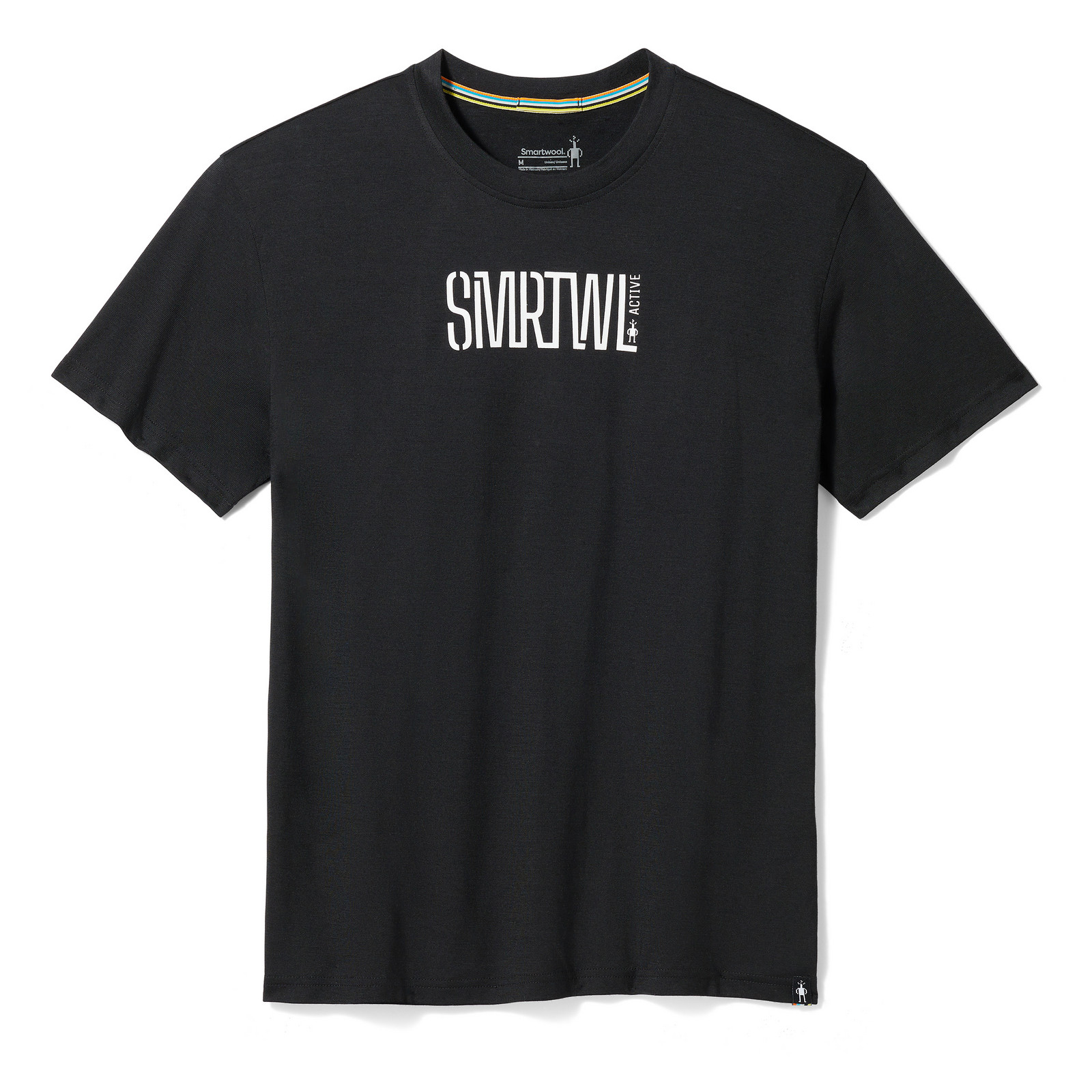 Smartwool ACTIVE LOGO GRAPHICS TEE black Veľkosť: M