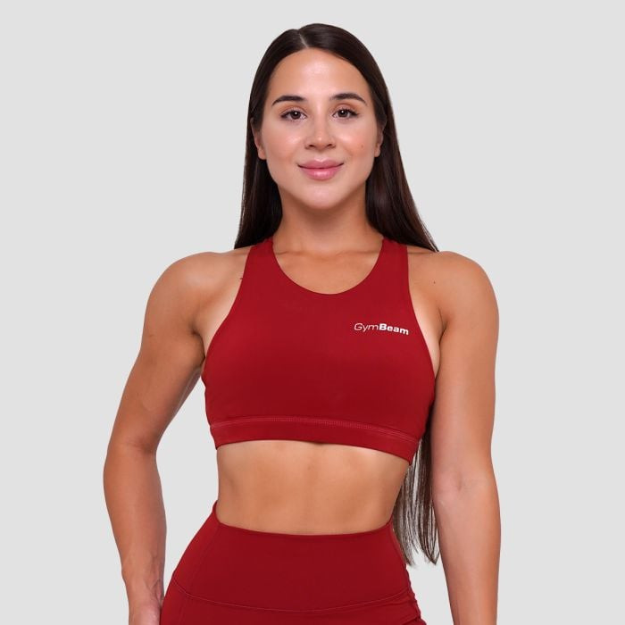 GymBeam Športová podprsenka Ignite Dark Red  SS