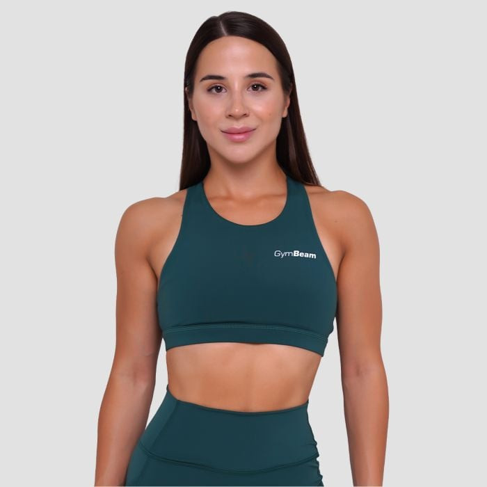 GymBeam Športová podprsenka Ignite Dark Green  LL