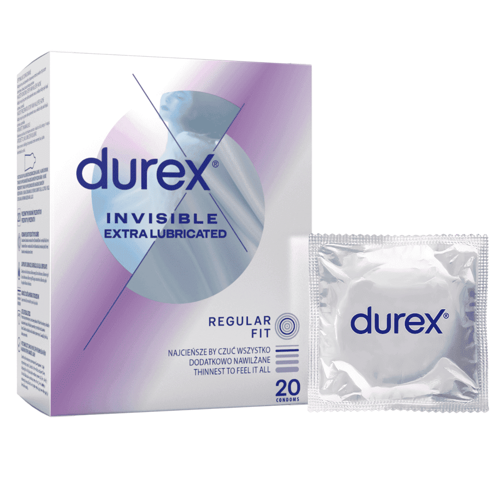 Durex kondómy Invisible Extra Lubricated 20 ks