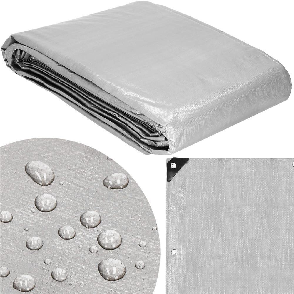 Springos Hrubá krycia plachta - 3x4m - 210g/m2 - sivohnedá