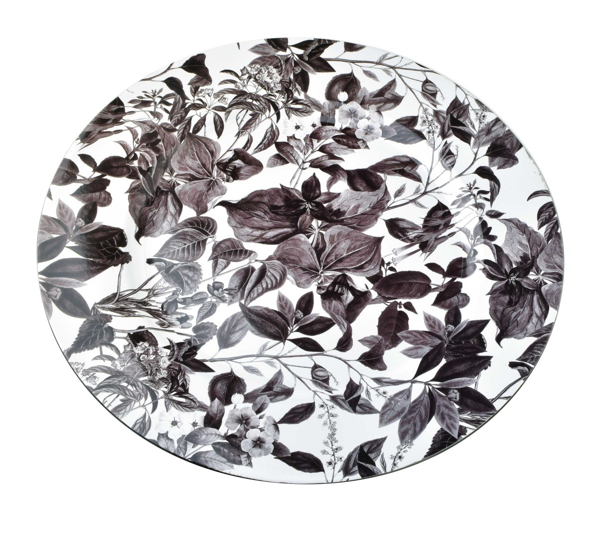 Dekorativní podtalíř BLANCHE FLOWERS I 33 cm bílo-šedý