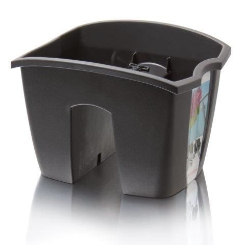Truhlík na zábradlie CROWL antracit 24,2cm