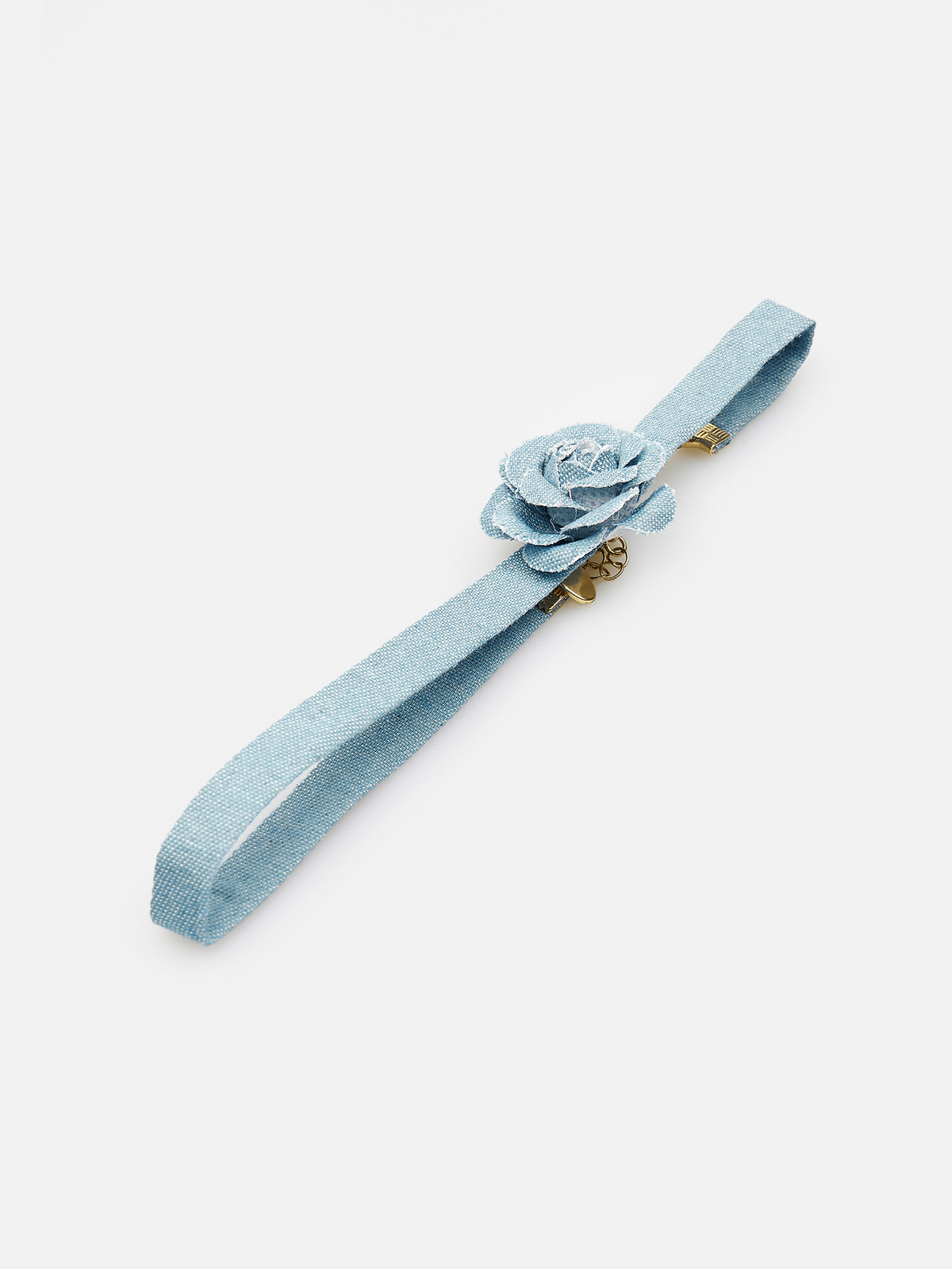 GATE Zdobený denimový choker