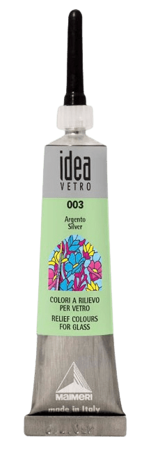 MAIMERI VETRO RILIEVO - Kontúra na sklo (003 - silver, 20 ml)