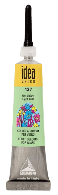 MAIMERI VETRO RILIEVO - Kontúra na sklo (137 - light gold, 20 ml)