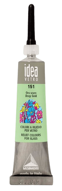 MAIMERI VETRO RILIEVO - Kontúra na sklo (151 - deep gold, 20 ml)