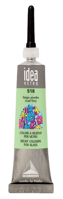 MAIMERI VETRO RILIEVO - Kontúra na sklo (518 - lead grey, 20 ml)