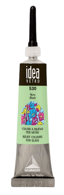 MAIMERI VETRO RILIEVO - Kontúra na sklo (530 - black, 20 ml)
