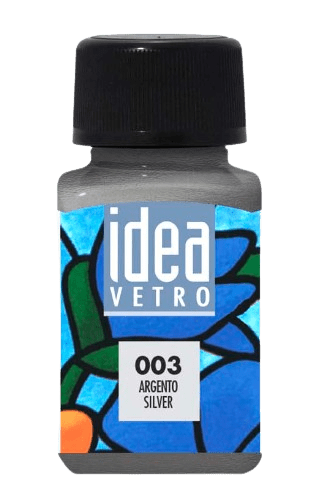 MAIMERI IDEA VETRO - Farby na sklo 003 - silver, 60 ml