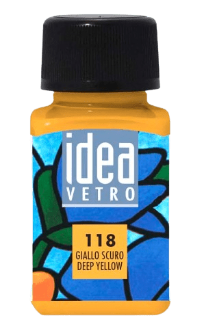 MAIMERI IDEA VETRO - Farby na sklo 118 - deep yellow, 60 ml