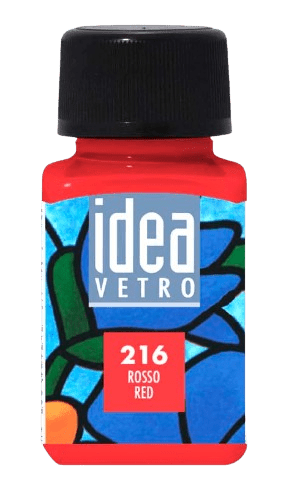 MAIMERI IDEA VETRO - Farby na sklo 216 - red, 60 ml