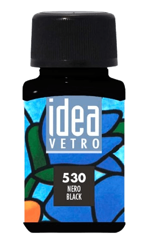 MAIMERI IDEA VETRO - Farby na sklo 530 - black, 60 ml