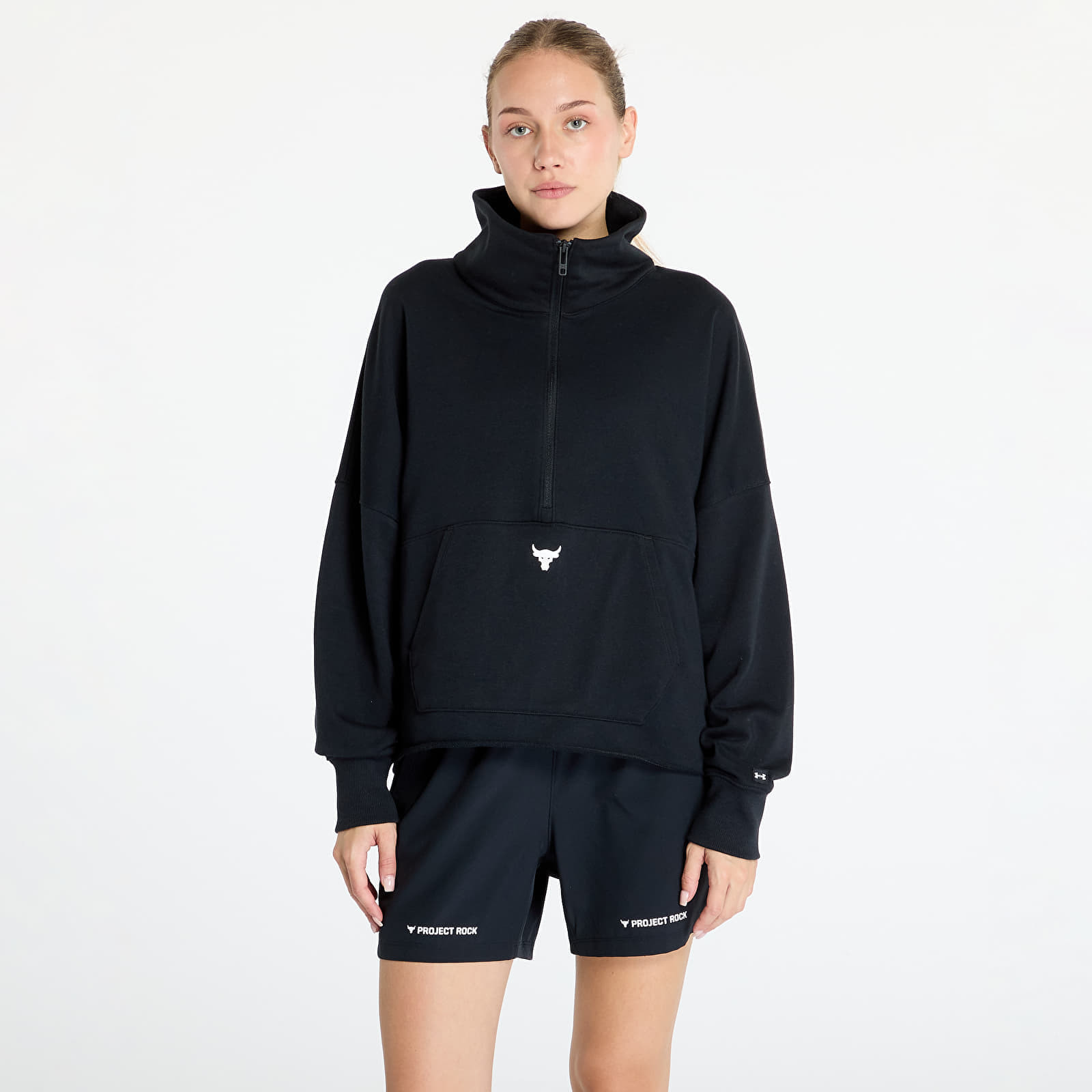 Mikina Under Armour Project Rock Half Zip Pullover Black L