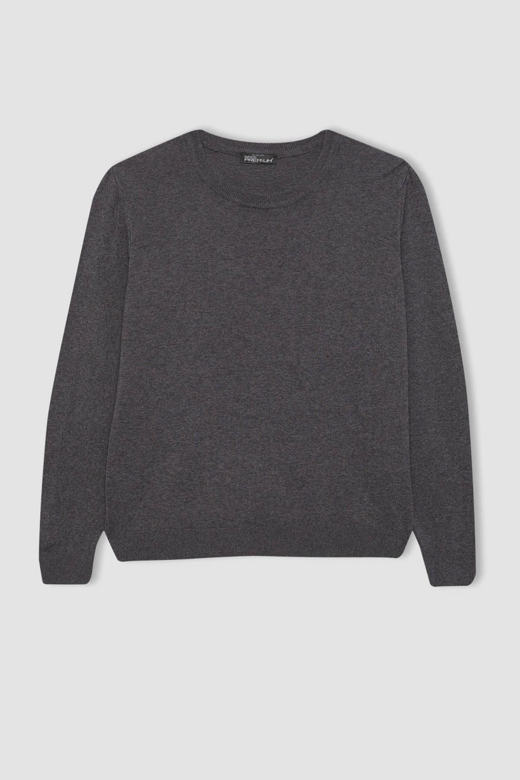 DEFACTO Regular Fit V-Neck Premium Soft Wool Textured Sweater