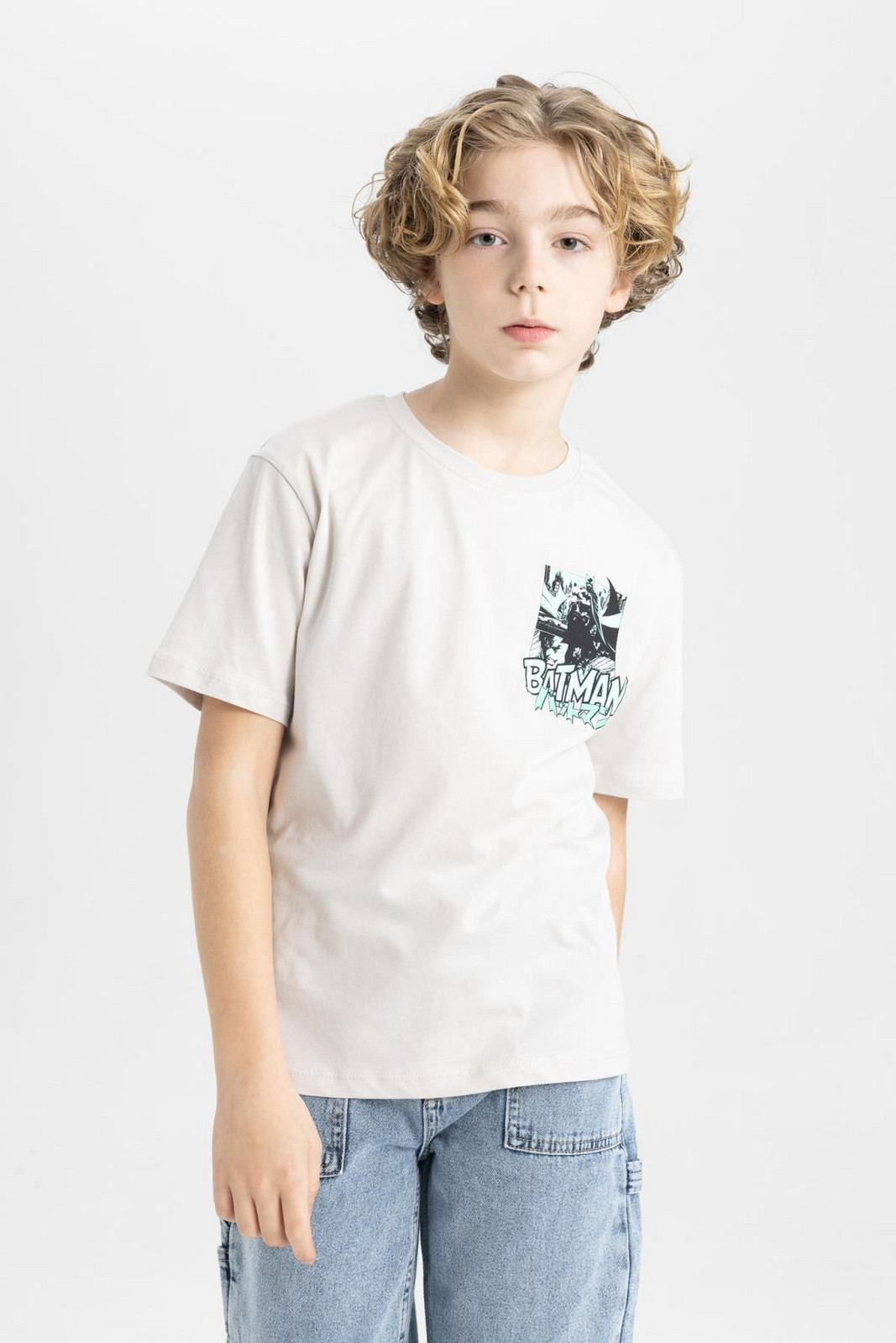 DEFACTO Boy's Batman Crew Neck Short Sleeve T-Shirt