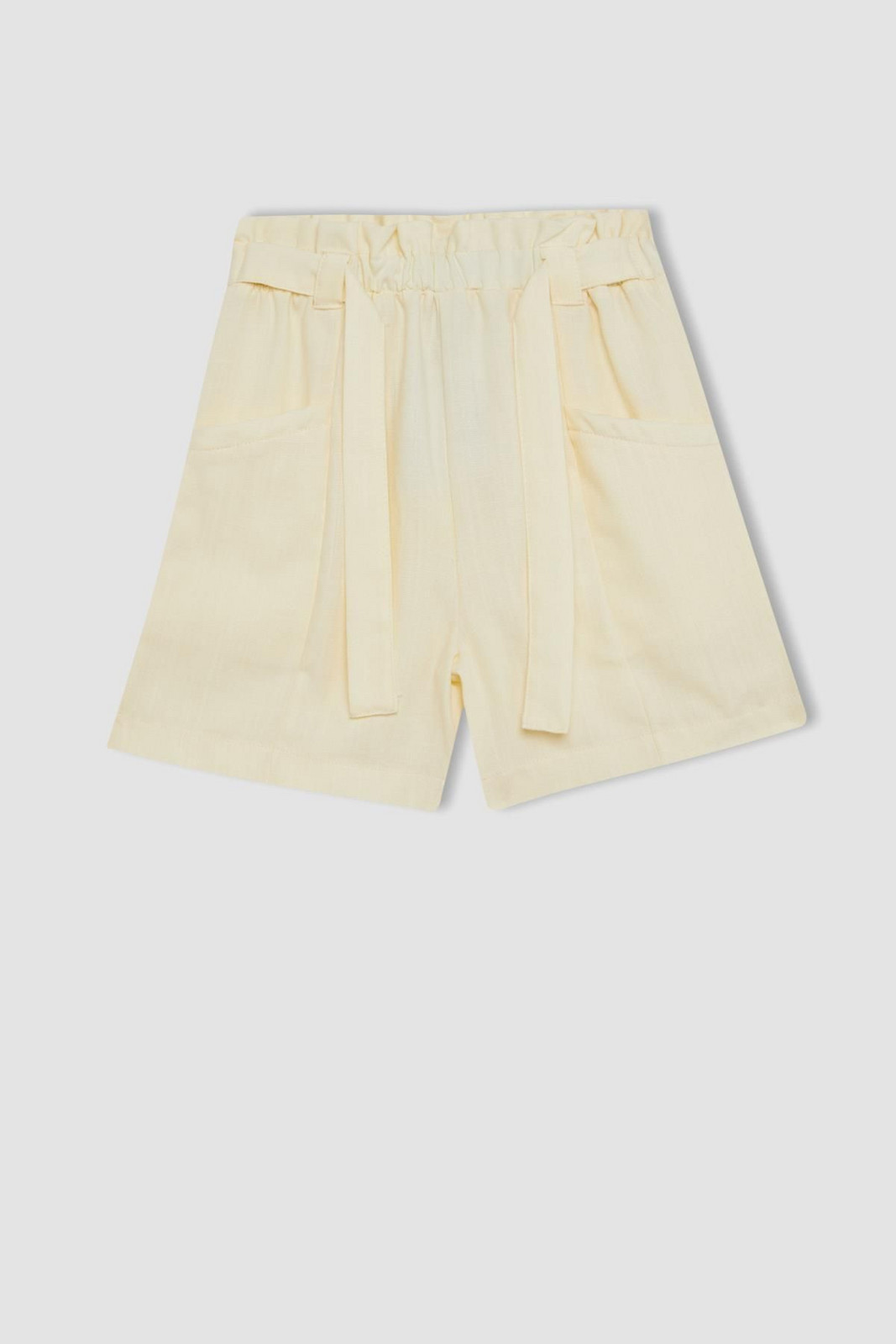 DEFACTO Girl's Pocketed Paperbag Shorts