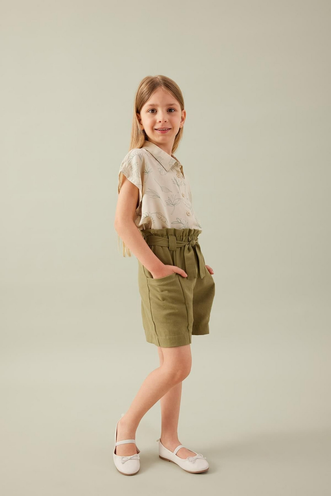 DEFACTO Girl's Paperbag Shorts