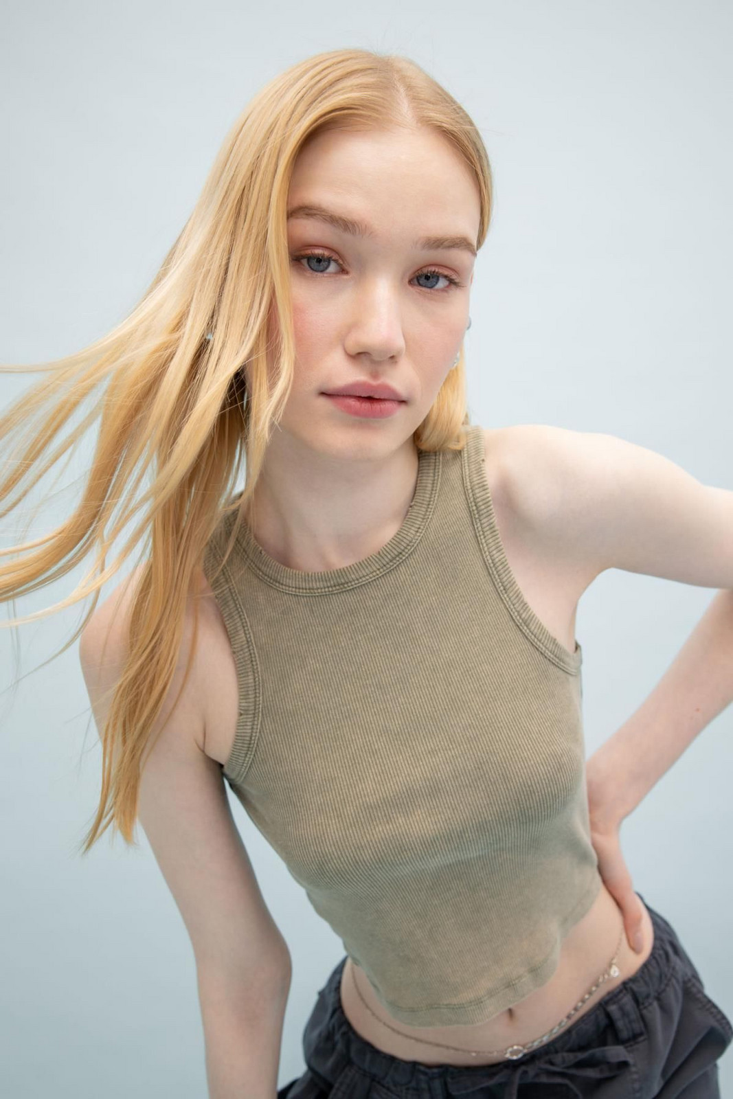 DEFACTO Cool Fitted Ribbed Camisole Washed Faded Effect Undershirt
