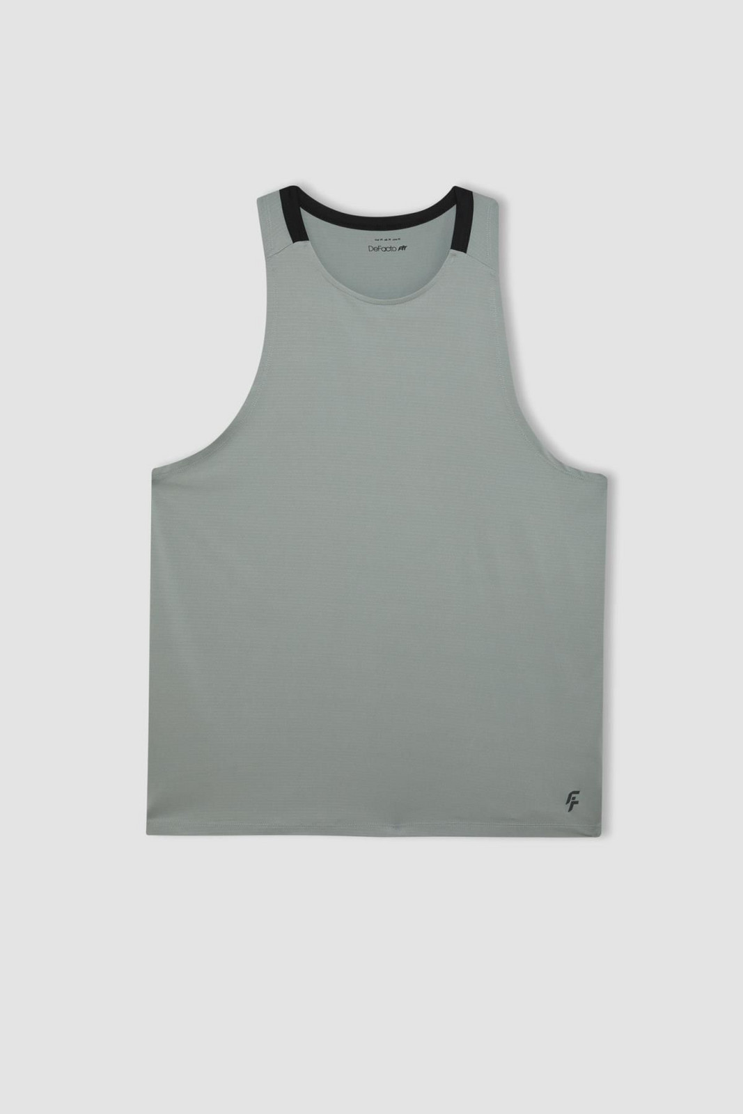 DeFactoFit Standard Fit Printed Crew Neck Heavy Fabric Athlete Undershirt