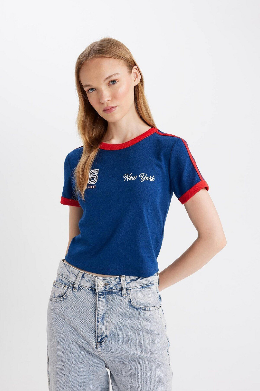 DEFACTO Cool Fitted Modal Short Sleeve T-Shirt