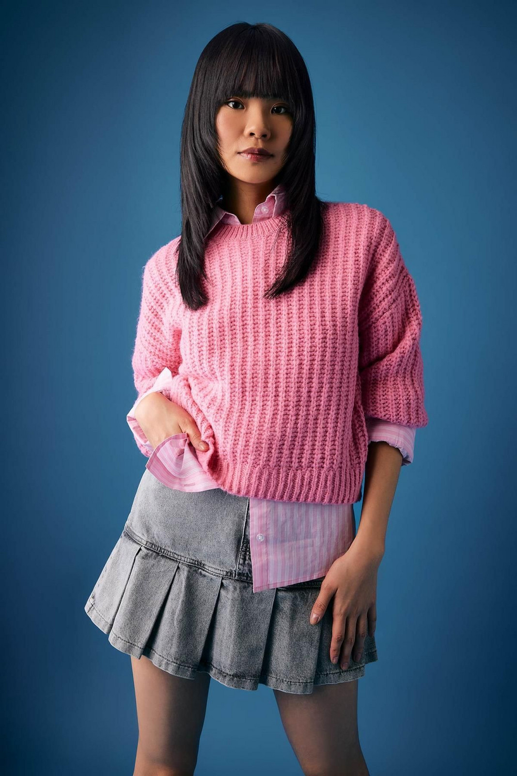 DEFACTO Cool Oversize Fit Crew Neck Sweater