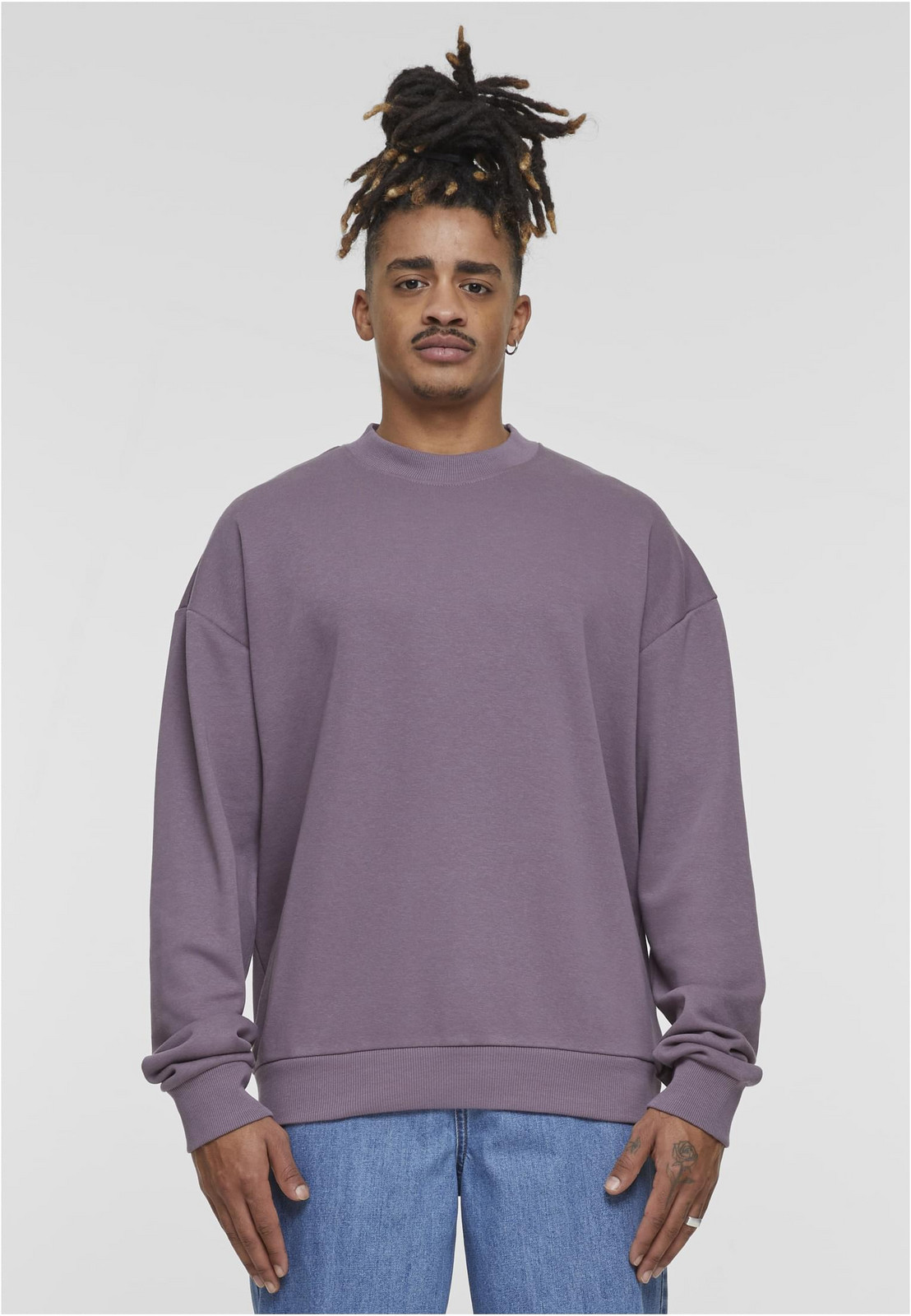 Men's Terry Crew Hoodie Purple