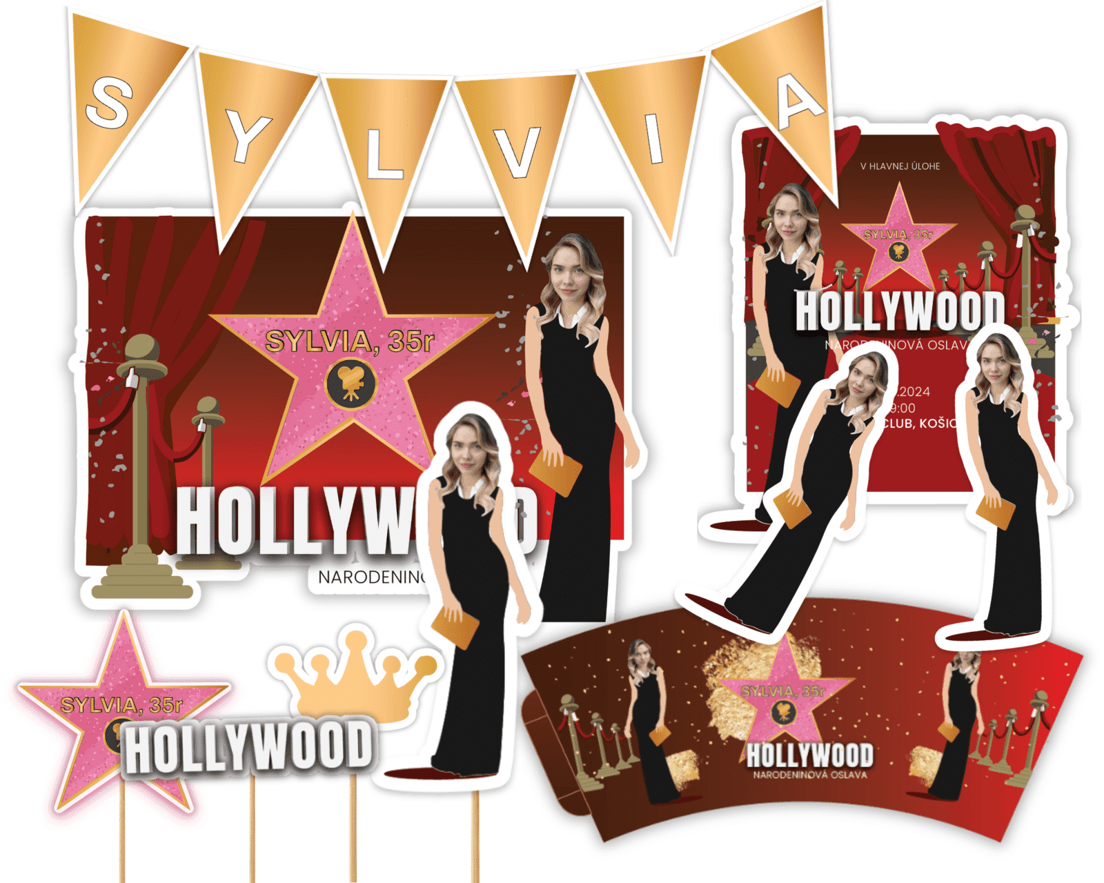 Personal Personalizovaný narodeninový set - Hollywood