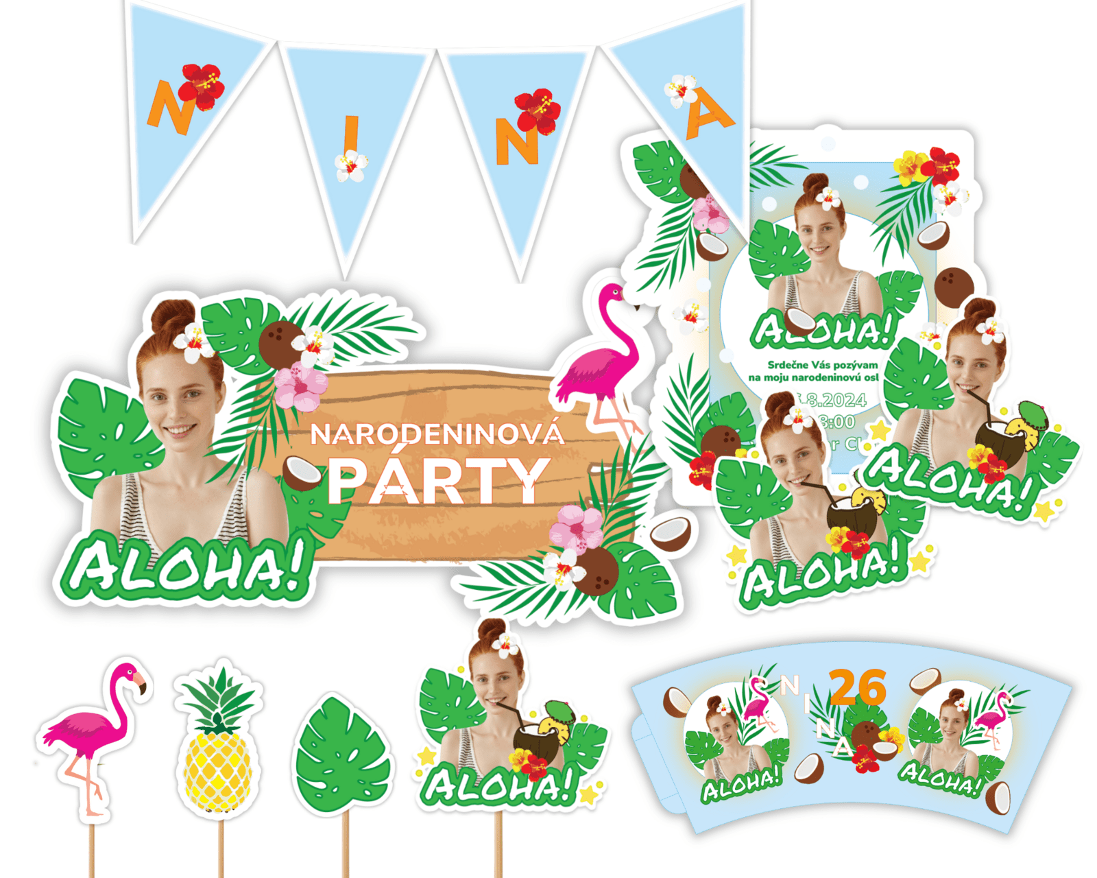 Personal Personalizovaný narodeninový set - Aloha