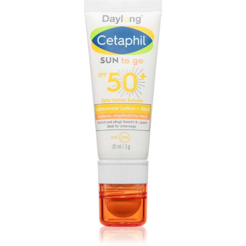Daylong Cetaphil SUN To go opaľovací krém v tyčinke pre citlivú pokožku SPF 50+ 20 ml